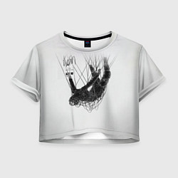 Футболка 3D укороченная женская The Nothing - Korn, цвет: 3D-принт