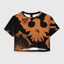 Футболка 3D укороченная женская State of Decay Жетон, цвет: 3D-принт