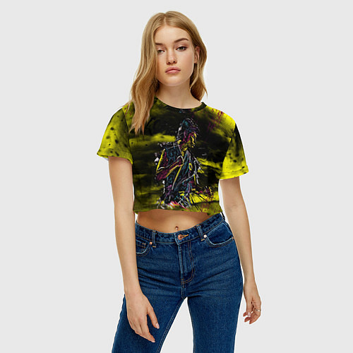 Женский топ Кобра Кай Царапины / 3D-принт – фото 3