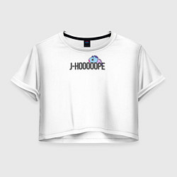 Футболка 3D укороченная женская J-Hooope, цвет: 3D-принт
