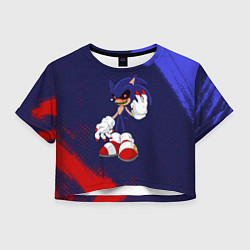 Футболка 3D укороченная женская CОНИК ЭКЗЕ Краски, цвет: 3D-принт