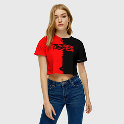 Футболка 3D укороченная женская Акудама драйв арт, цвет: 3D-принт — фото 2