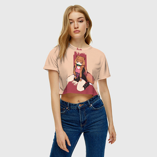 Женский топ Raccoon andTanuki / 3D-принт – фото 3