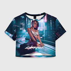 Женский топ Jydy cyberpunk2077