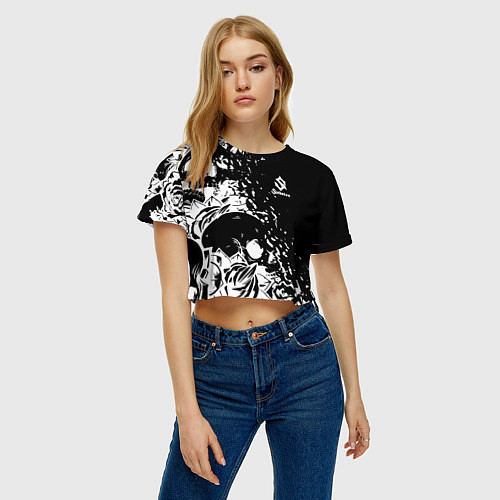 Женский топ Sabaton - сабатон черепа / 3D-принт – фото 3