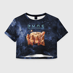 Футболка 3D укороченная женская Dune: Spice Wars рука и песок, цвет: 3D-принт