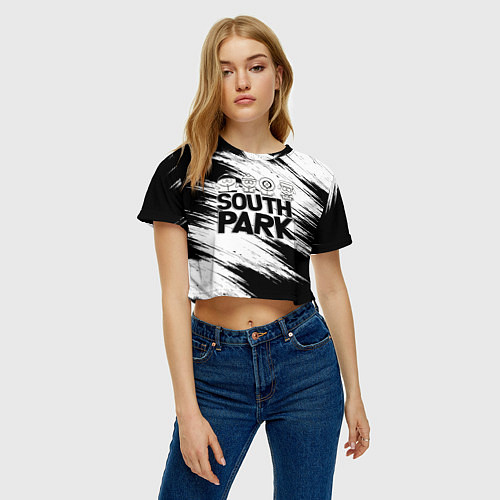 Женский топ Южный парк - персонажи и логотип South Park / 3D-принт – фото 3