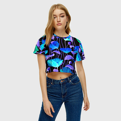 Женский топ Авангардный цветочный паттерн Fashion trend / 3D-принт – фото 3