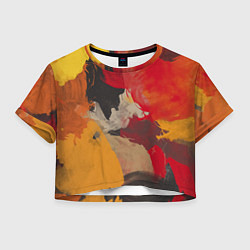 Женский топ Мазки Акварелью