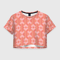 Женский топ Геометрический узор розового цвета geometric pink