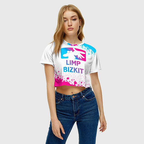 Женский топ Limp Bizkit Neon Gradient / 3D-принт – фото 3