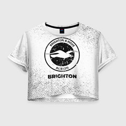 Женский топ Brighton с потертостями на светлом фоне