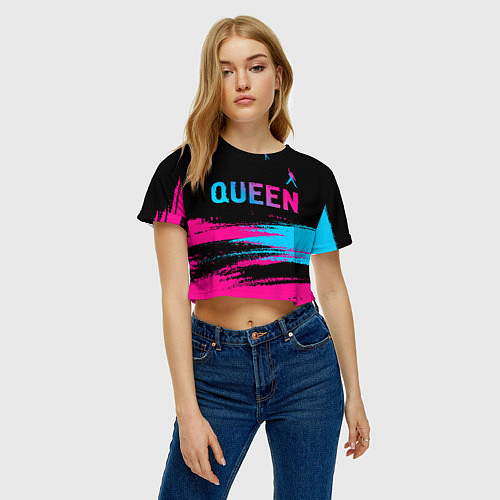 Женский топ Queen Neon Gradient / 3D-принт – фото 3