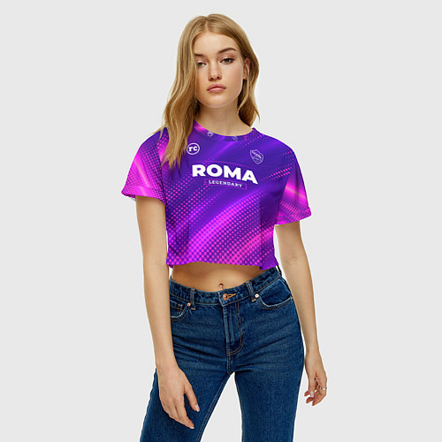 Женский топ Roma Legendary Sport Grunge / 3D-принт – фото 3