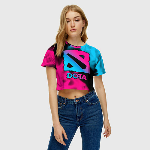 Женский топ Dota Neon Gradient / 3D-принт – фото 3