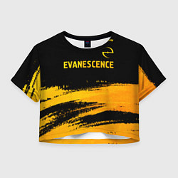 Женский топ Evanescence - gold gradient: символ сверху