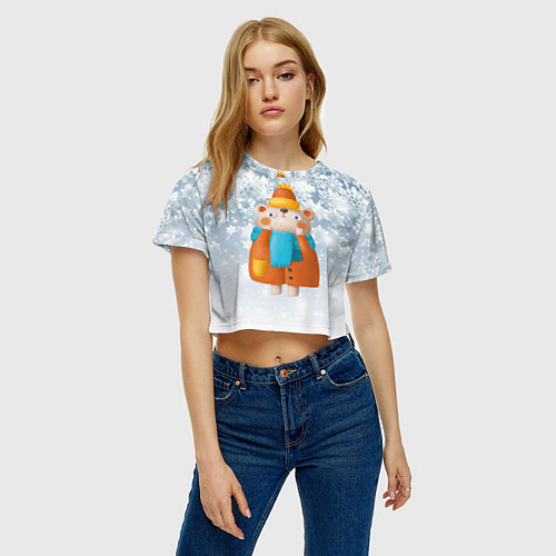 Женский топ Медведица в шубе / 3D-принт – фото 3