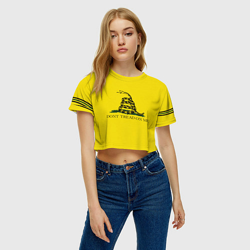 Женский топ Dont tread on me или Гадзденская змея / 3D-принт – фото 3