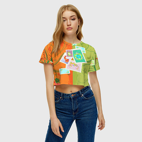 Женский топ Марки / 3D-принт – фото 3