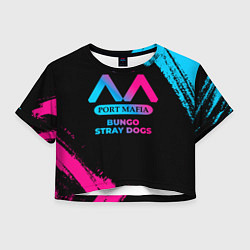 Женский топ Bungo Stray Dogs - neon gradient