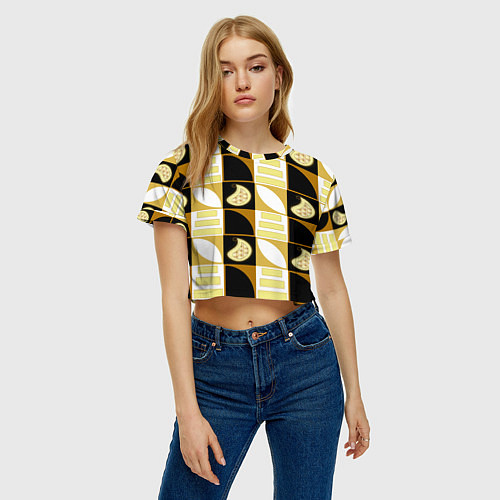 Женский топ Орнамент фигуры / 3D-принт – фото 3