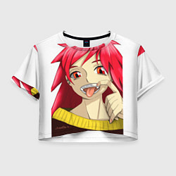 Футболка 3D укороченная женская Animegirl, цвет: 3D-принт