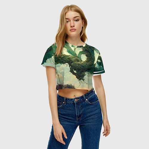 Женский топ Рисунок нейросети / 3D-принт – фото 3