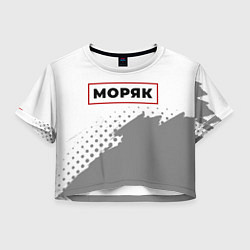 Женский топ Моряк в рамке красного цвета