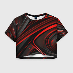 Женский топ Black and red abstract