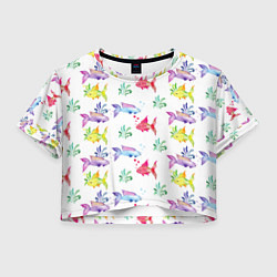 Женский топ Яркие рыбки