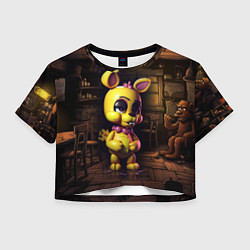 Футболка 3D укороченная женская Spring Bonnie Five Nights at Freddys, цвет: 3D-принт