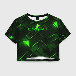 Женский топ CSGO green abstract elements