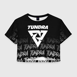 Футболка 3D укороченная женская Tundra style, цвет: 3D-принт