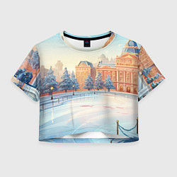 Женский топ Новогодняя городская площадь
