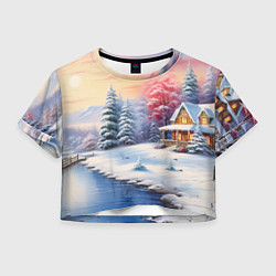 Женский топ Сказочная метель подарков