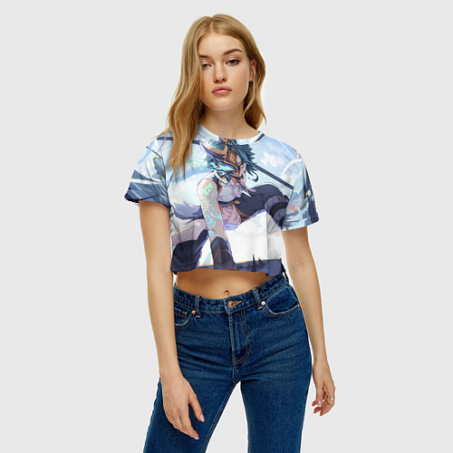 Женский топ Genshin Impact Сяо Xiao Mask / 3D-принт – фото 3