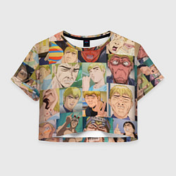 Футболка 3D укороченная женская ГТО - Эйкити, цвет: 3D-принт