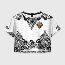 Женский топ Имперский узор Россия герб патриотизм