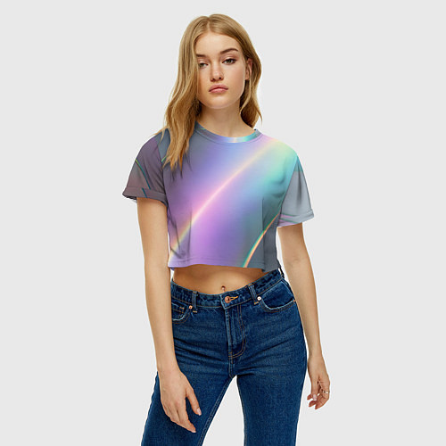 Женский топ Металлическая голография / 3D-принт – фото 3