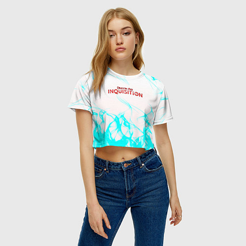 Женский топ Dragon age flame / 3D-принт – фото 3