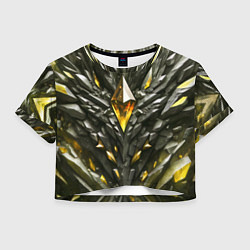 Женский топ Камень и золотой кристалл