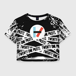 Женский топ Twenty one pilots stripes steel