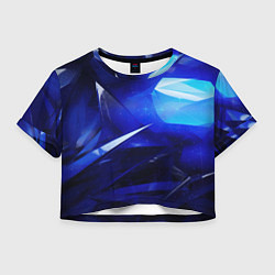 Женский топ Black and blue abstract background sport style