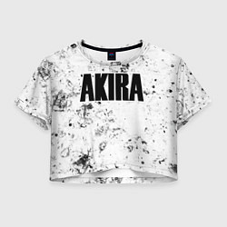 Футболка 3D укороченная женская Akira dirty ice, цвет: 3D-принт