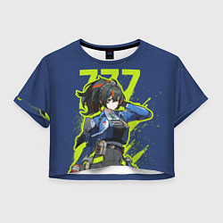 Футболка 3D укороченная женская Zhu Yuan - Zenless Zone Zero, цвет: 3D-принт