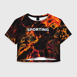 Женский топ Sporting red lava