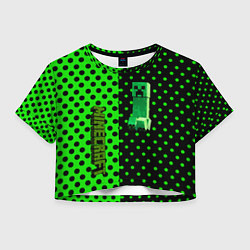 Женский топ Minecraft creeper pattern