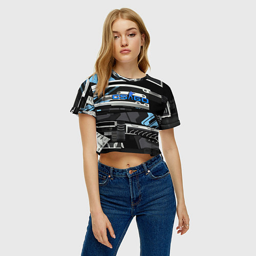 Женский топ CS GO vulkan steel / 3D-принт – фото 3