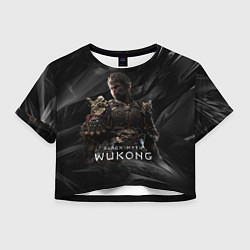 Футболка 3D укороченная женская Вуконг король обезьян, цвет: 3D-принт