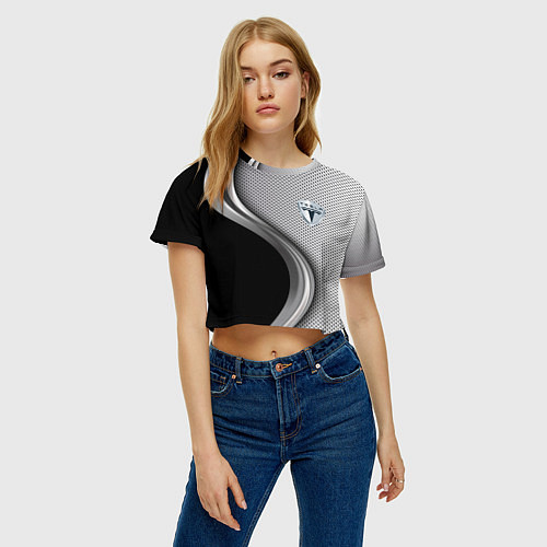 Женский топ Tesla carbon metal / 3D-принт – фото 3